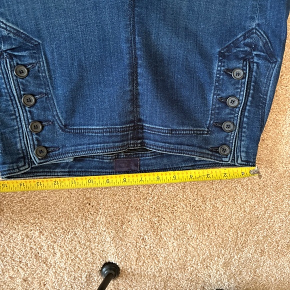 Mother sailor high rise crop ankle fray denim (30) - Picture 6 of 8